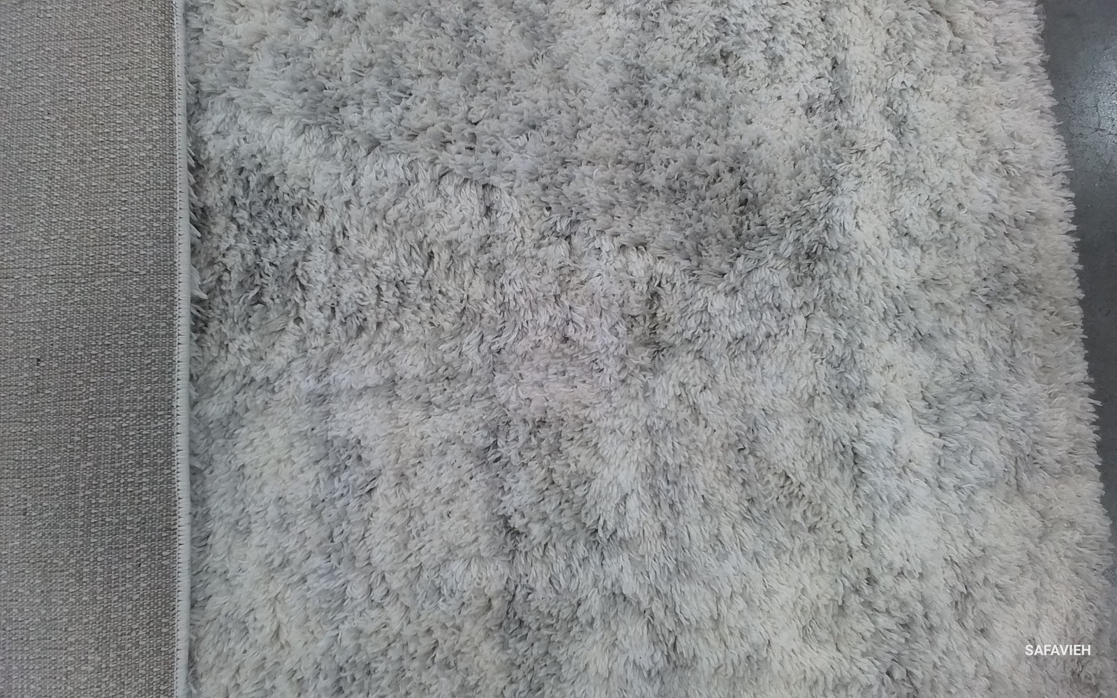 IVORY / LIGHT GREY 6′-7″ x 9′-0″ Stained Rug, Reduced Price 1172801538 BER563F-7