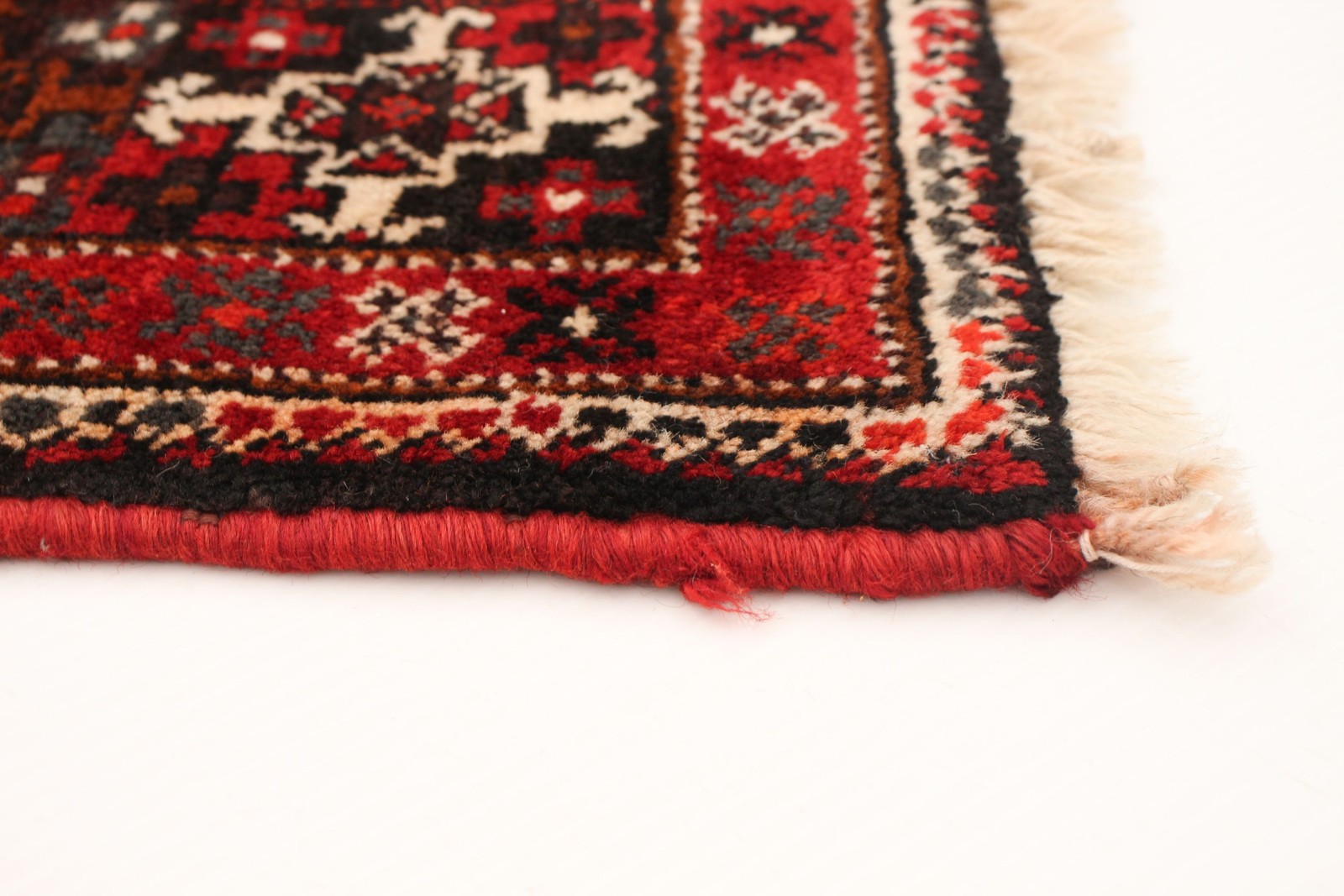 Vintage Hand-Knotted Area Rug 3’11” x 8’9″ Traditional Oriental Wool Carpet