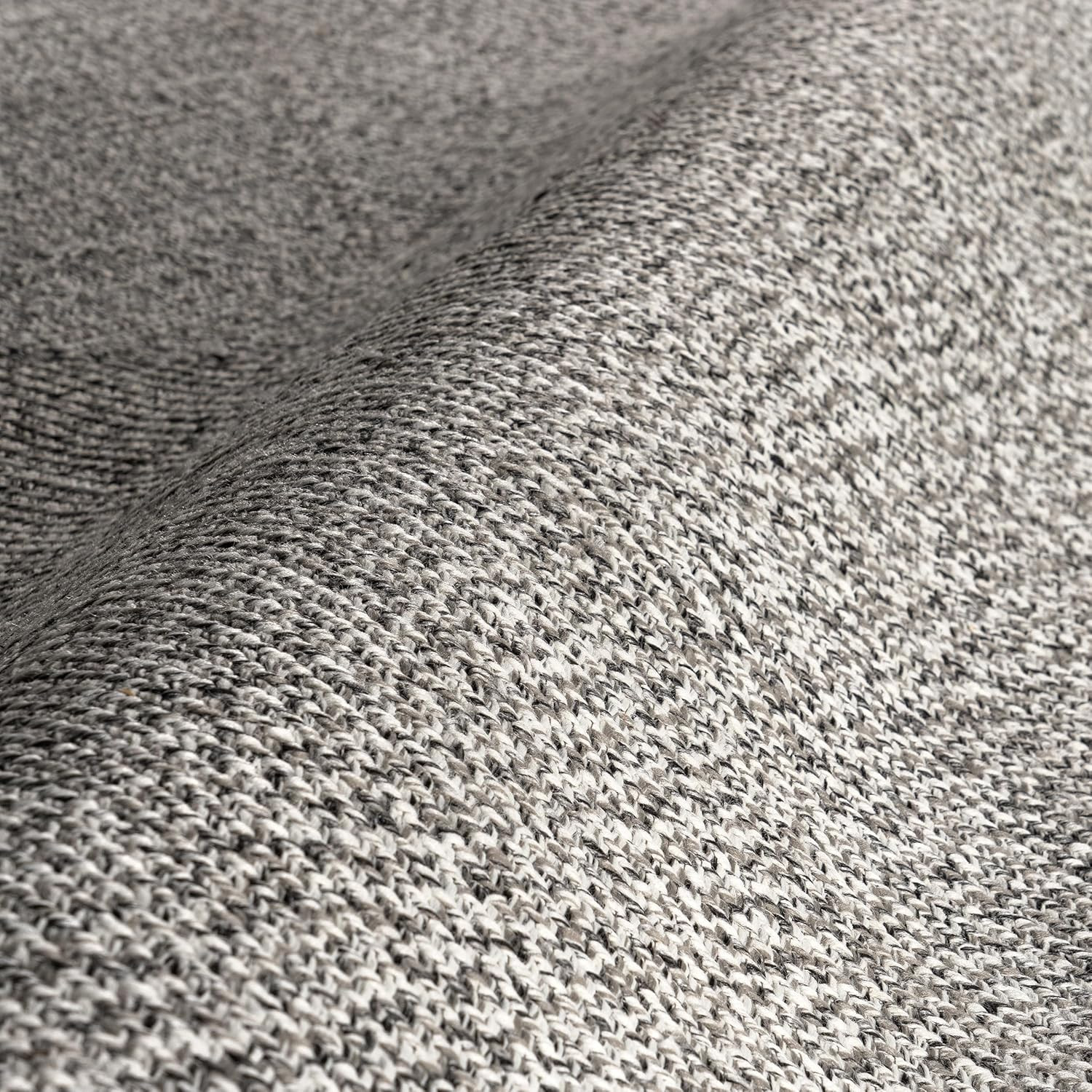 Wynn Salt and Pepper 2′ x 12′ Braided Indoor/Outdoor Rug – Pet-Friendly & Durabl