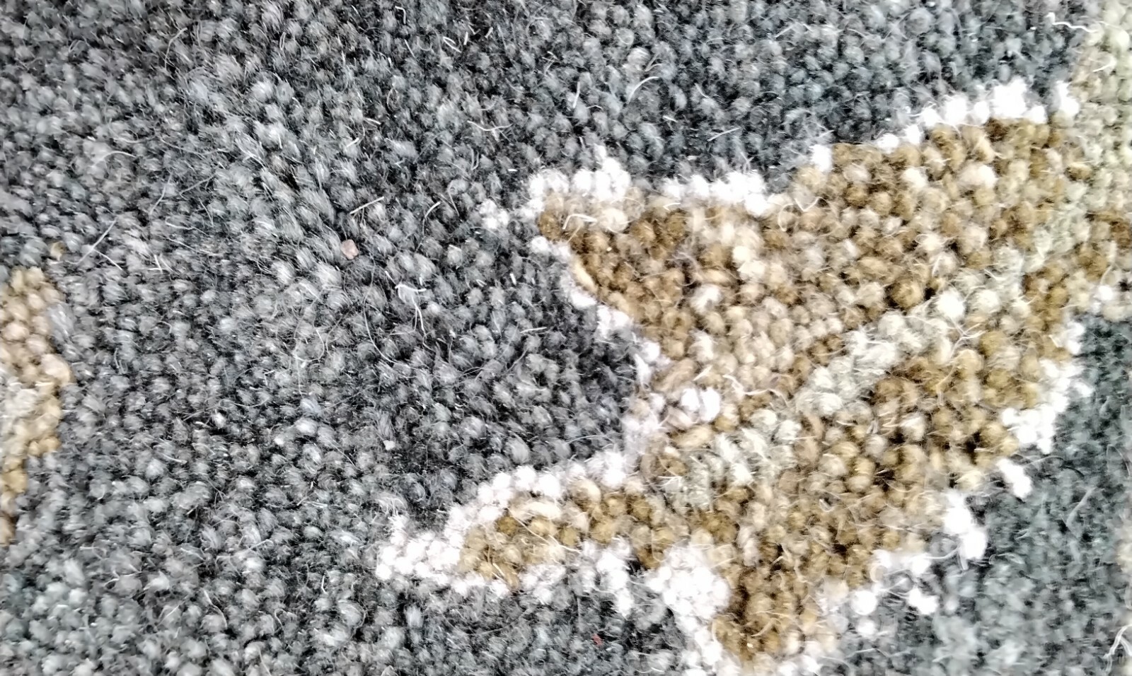TEAL BLUE / TAUPE 9′-6″ X 13′-6″ Damaged Rug, Reduced Price 1172706755 AT849B-10
