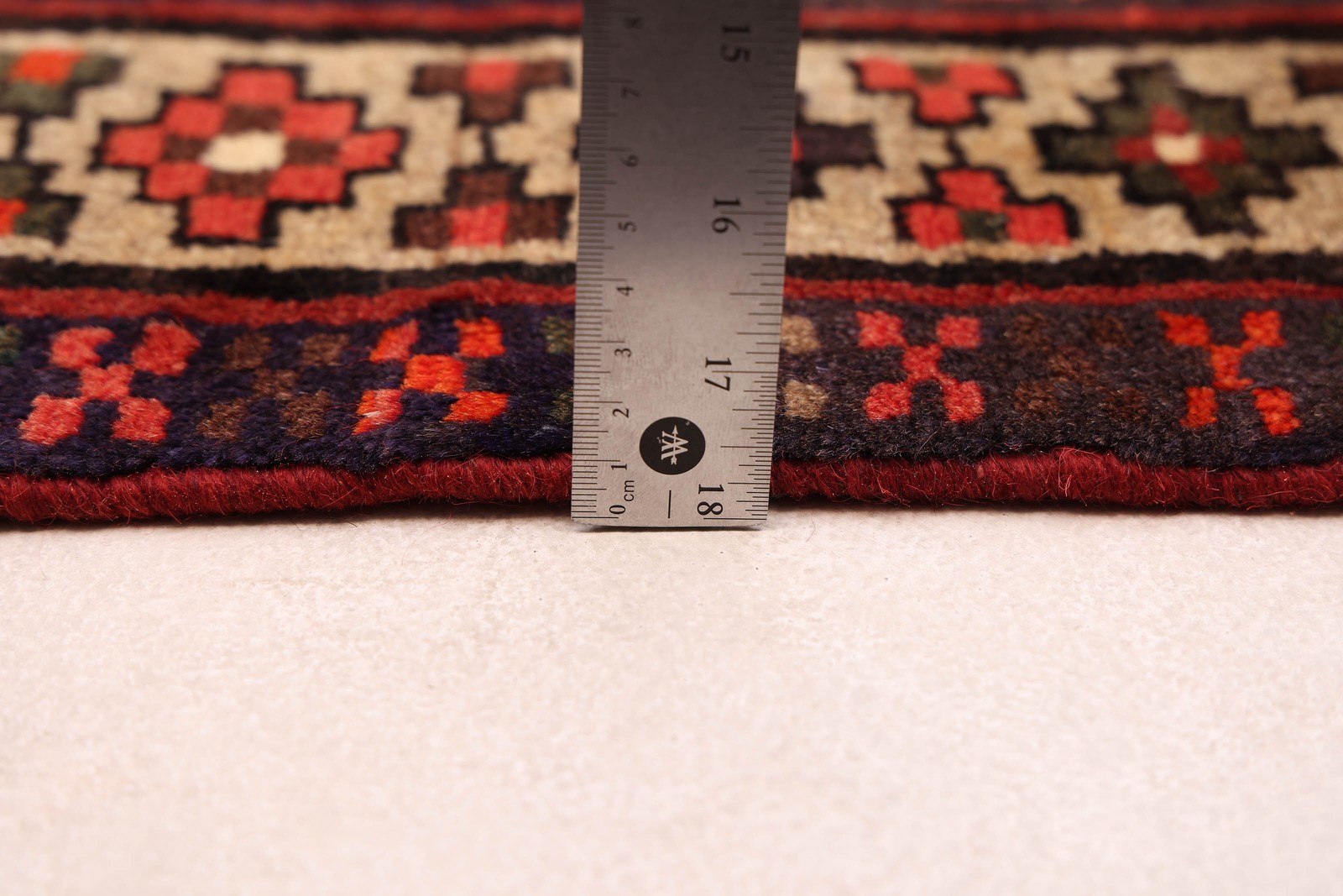Vintage Hand-Knotted Area Rug 3’3″ x 4’8″ Traditional Wool Carpet