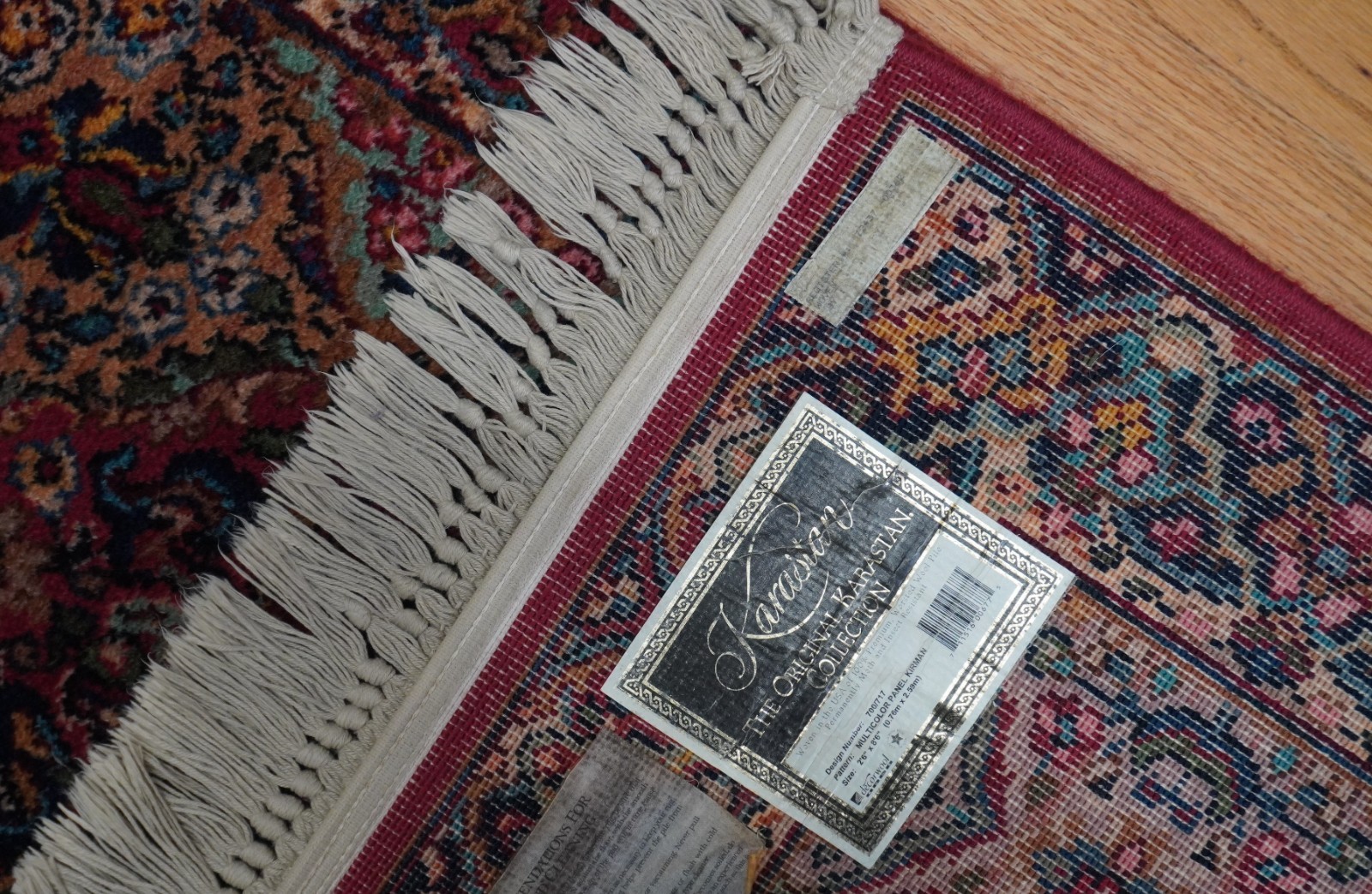 Original Karastan Rug 2’6″ x 8’6″ Multicolor panel Kirman 700-717 Wool Runner