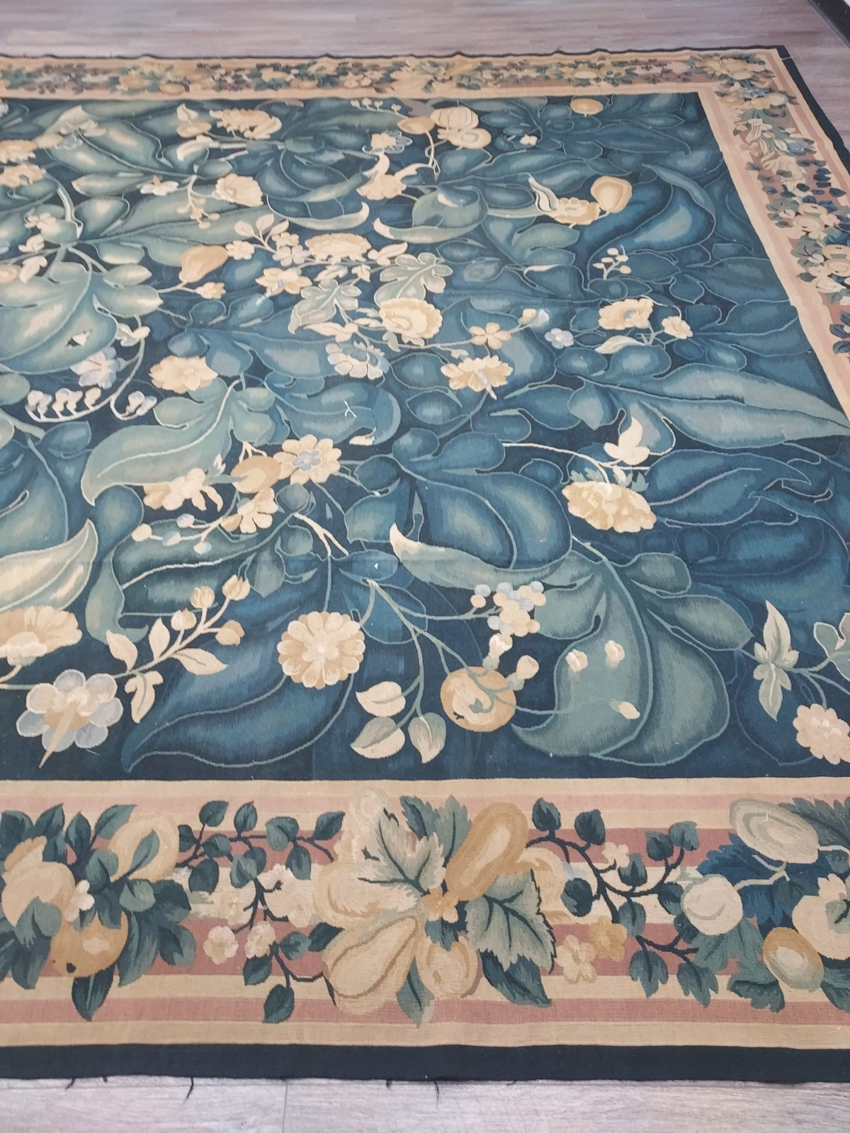 French Chinese Tapestry Hand Made Super Fine Rug 11.5×17.5 Ft