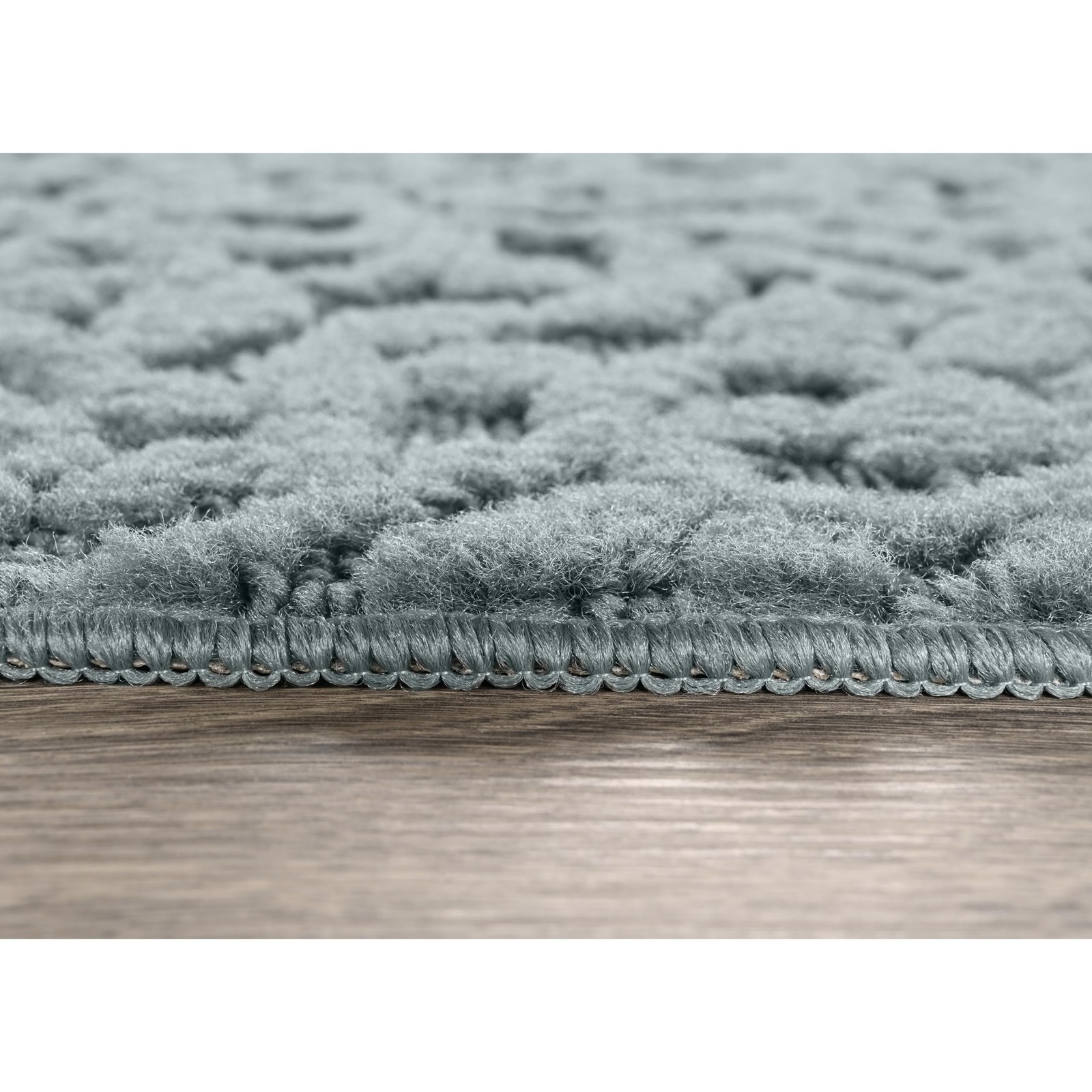 Garland Rug Ivy 8 Ft. X 10 Ft. Sea Foam Blue Floral Solid Color Area Rug