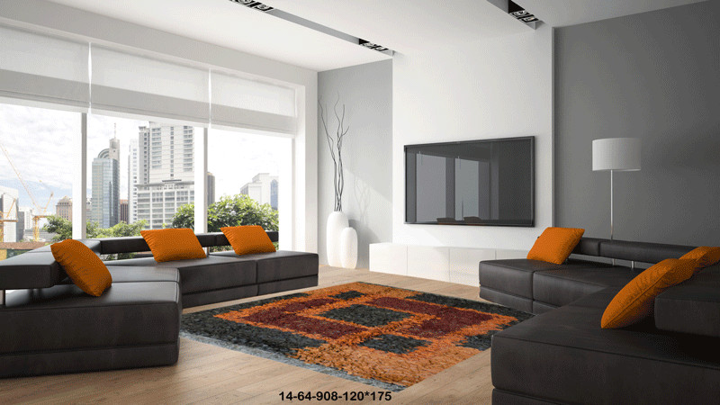 Luxury Genuine Leather Shag Rug –Hand-Finished Designer Floor Decor Australia 64