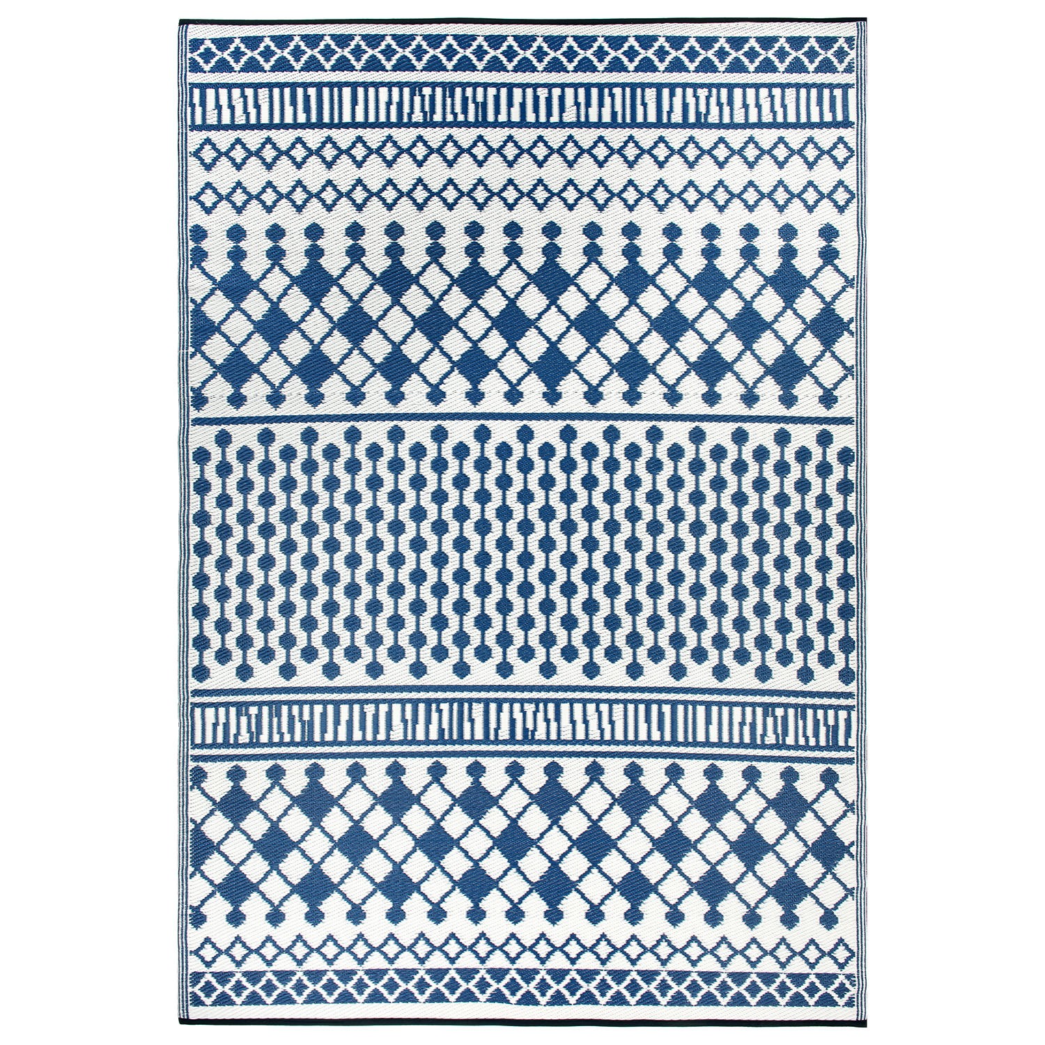 Rugshop Outdoor Rugs Bohemian Geometric Reversible Recycled Plastic Outdoor Rug