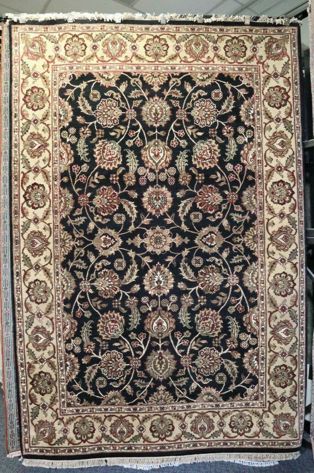 Jaipur Hand Knotted 6’2″ x 9’1″ Oriental Vegetabel Dye Wool Traditional Area Rug