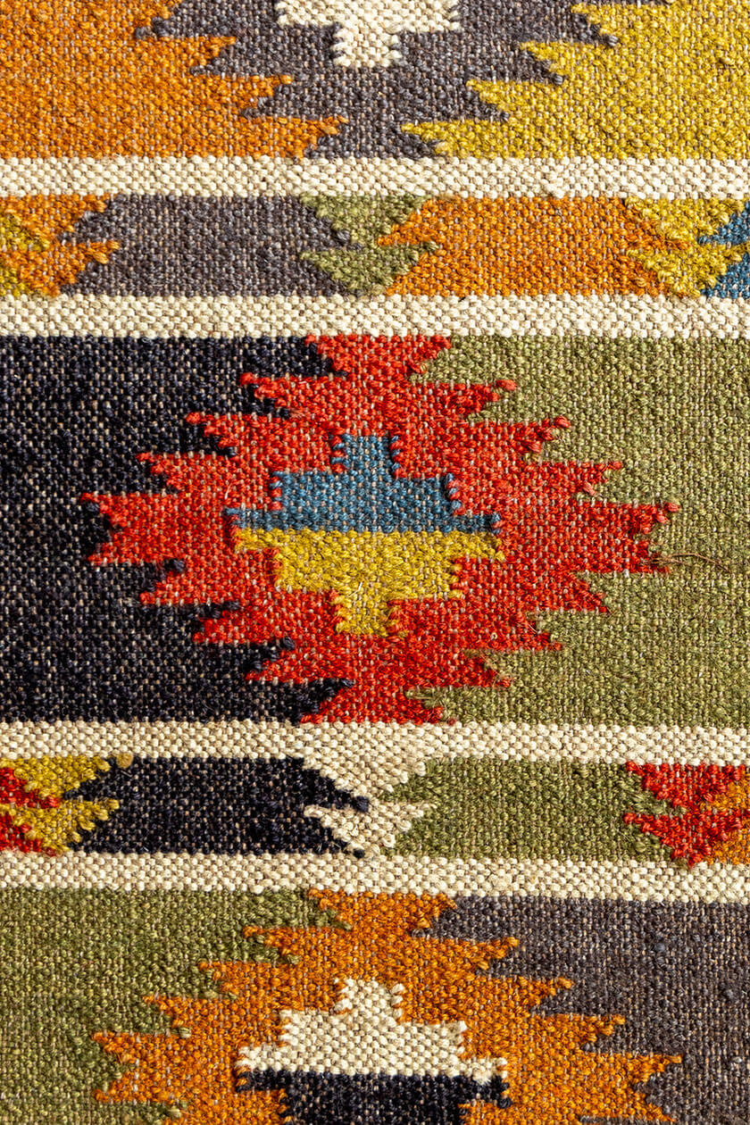 Vintage Handmade Rug Kilim Wool Jute Accent Carpet Living Room Hallway Area Rugs