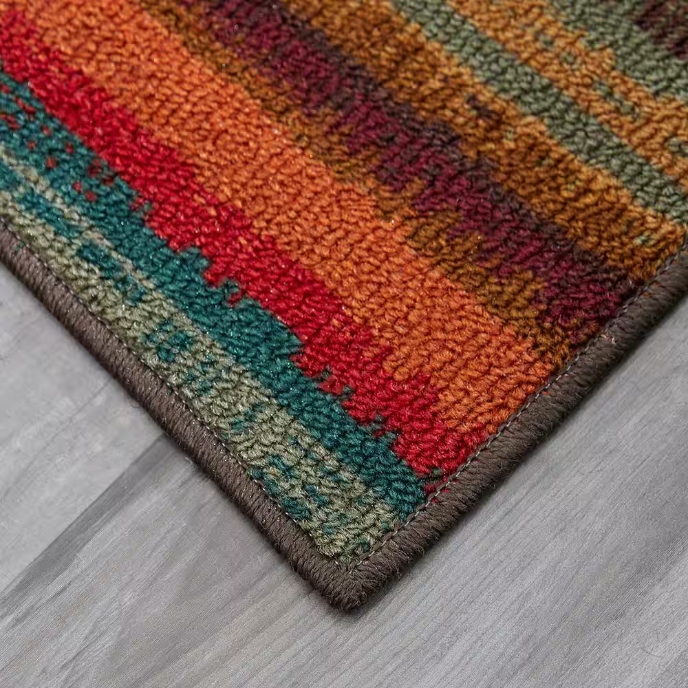Boho Stripe Multi 7 Ft. 6 In. X 10 Ft. Striped Area Rug