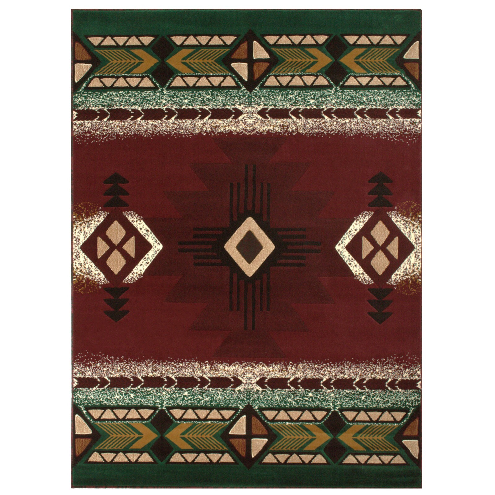 YHSF South West Native American Area Rug Easy Clean – 5 Feet x 7 Feet