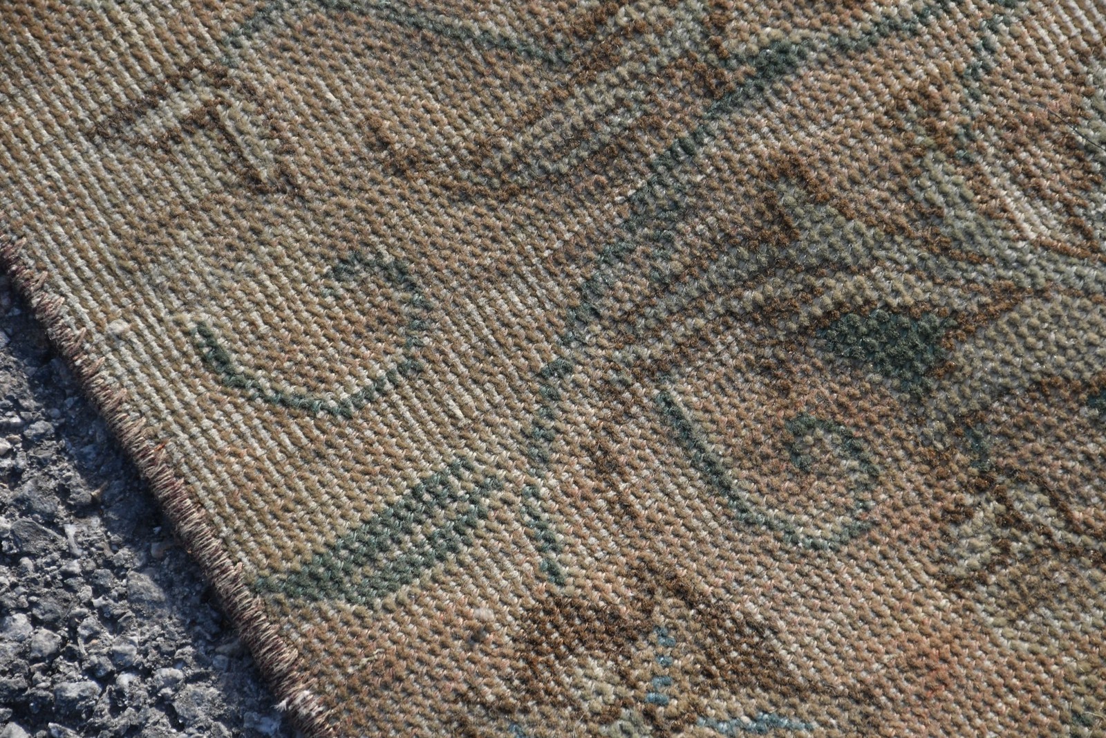 5,8×12,3 ft Oversize Turkish Vintage Rug, Brown Oriental Wool Rug