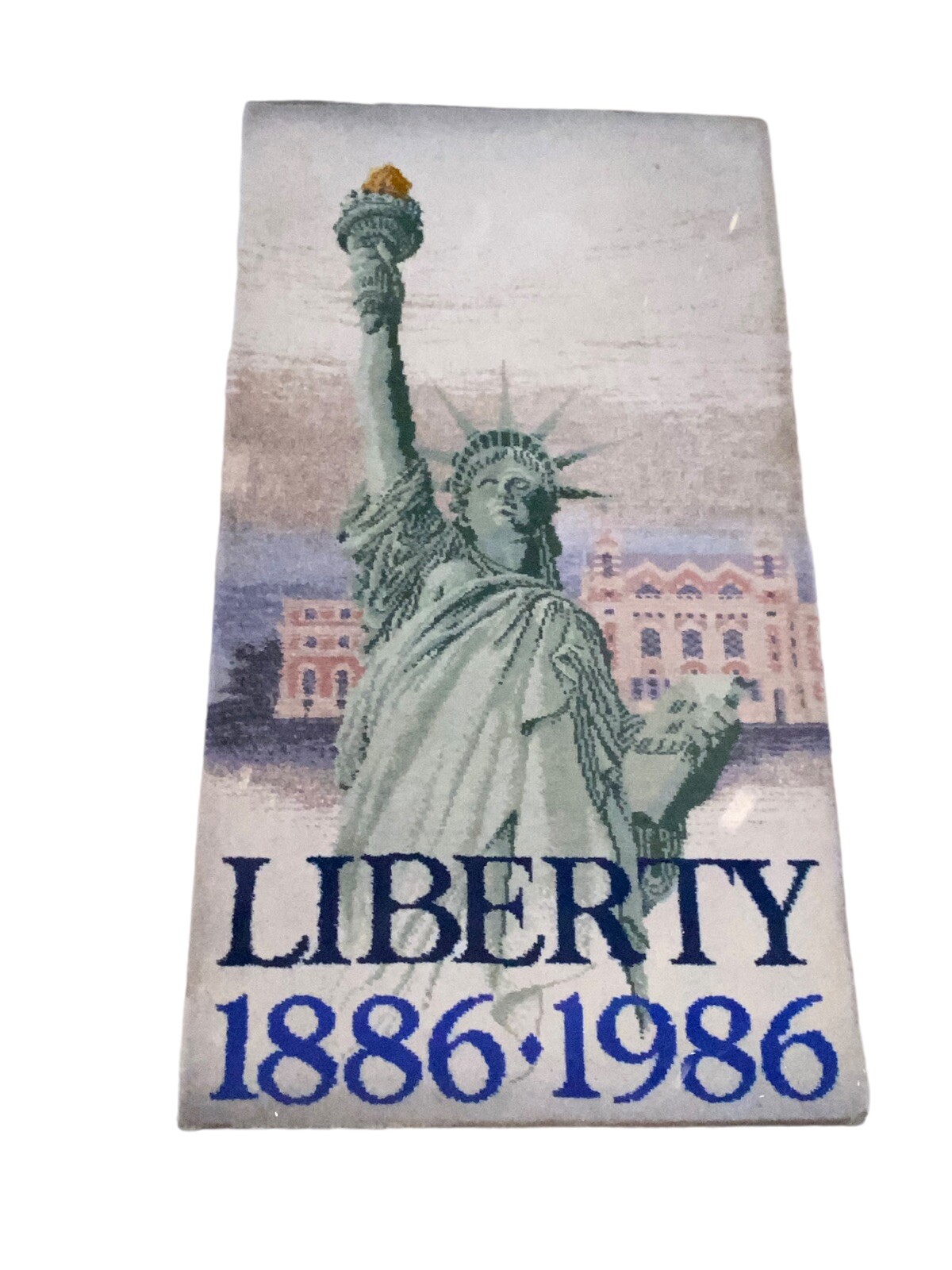 Vintage 1986 Mohawk Carpet Statue of Liberty Rug Centennial Commemorative Wool