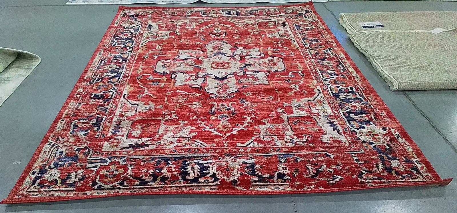 RED / IVORY 8′-0″ x 10′-0″ Flaw in Rug, Reduced Price 1172792156 CHL411Q-8