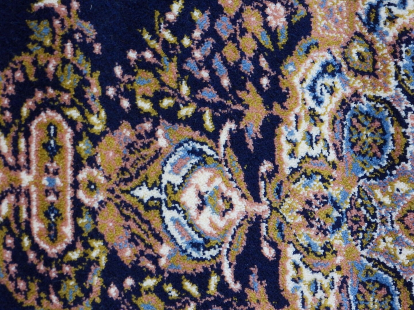 Navy Blue Turkish Oriental Machinemade Rug 100×200 Cm