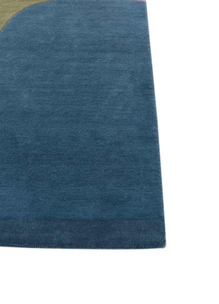 New Design Hand Tufted Wool & Viscose Color Dusty Lavender/Aegean Blue Handmade