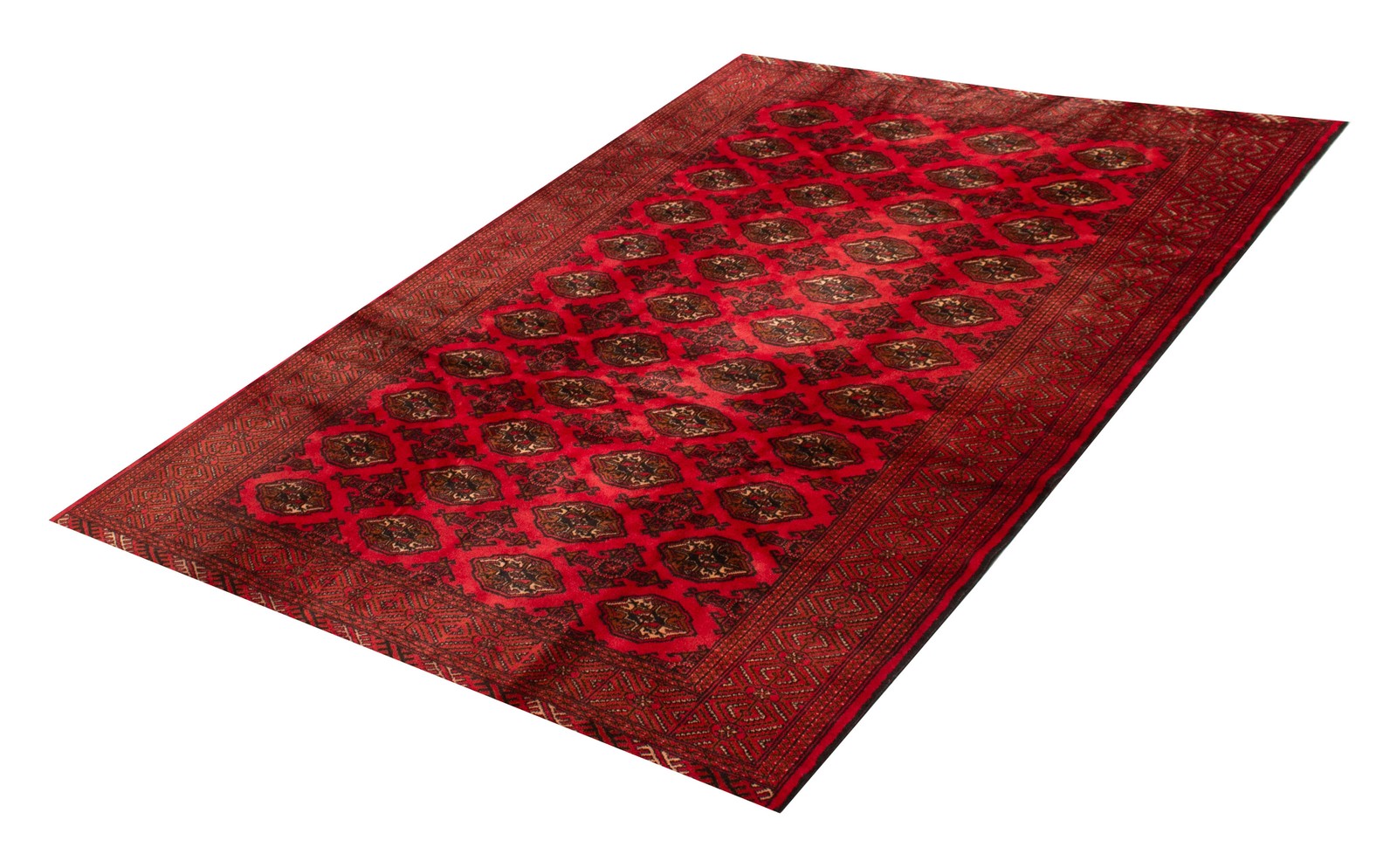 Vintage Hand-Knotted Area Rug 6’5″ x 9’0″ Traditional Wool Carpet