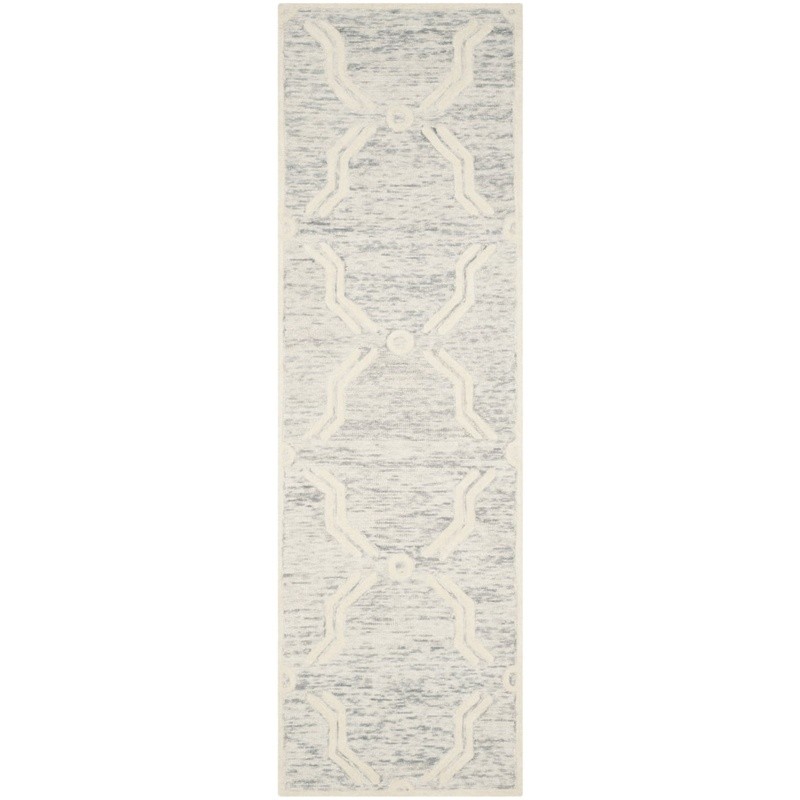 Hand-Tufted Wool Geometric Area Rug Cotton Backing Modern Home Decor 2’x3′ New