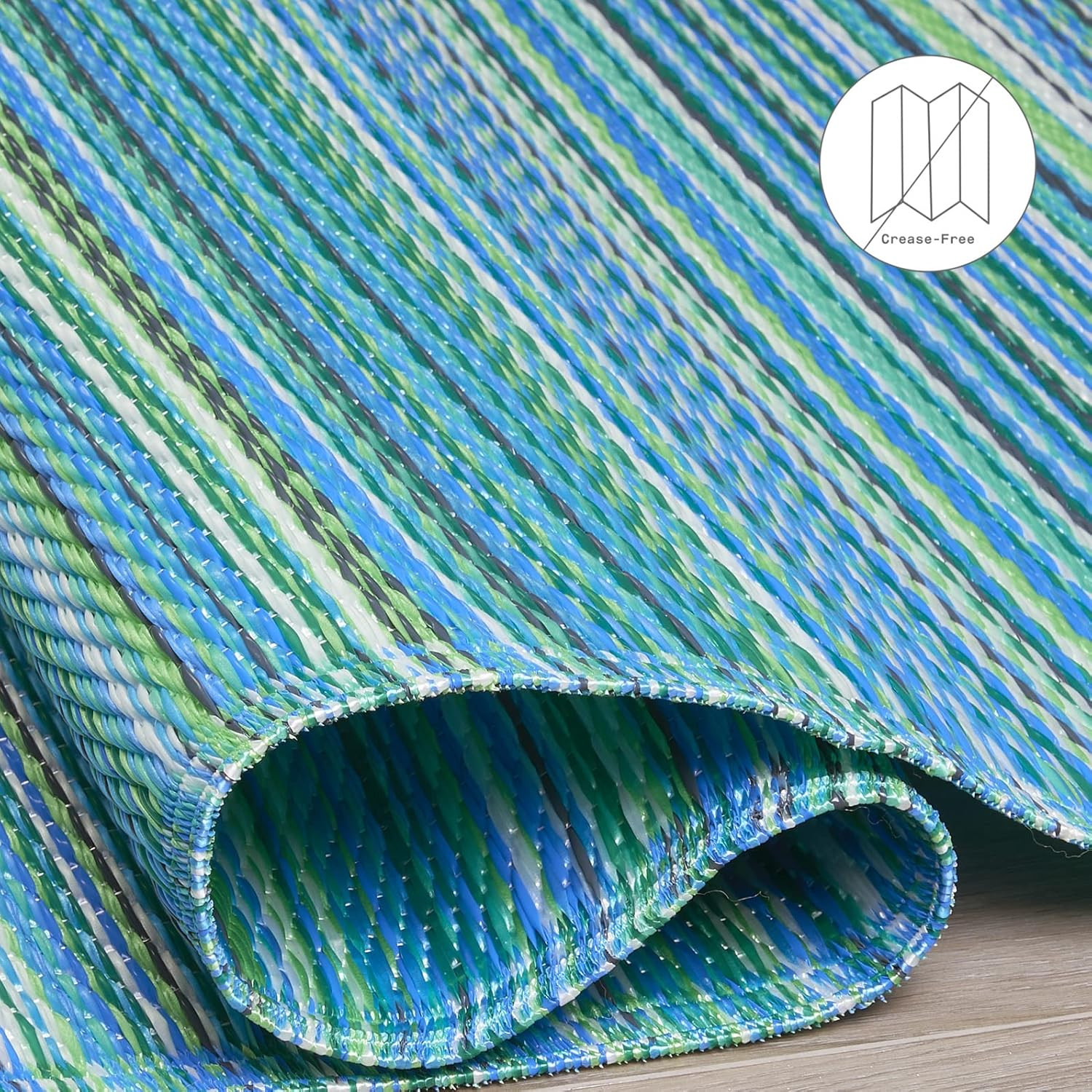 Outdoor Rug – Waterproof, Fade Resistant, Crease-Free – Premium Recycled Plastic