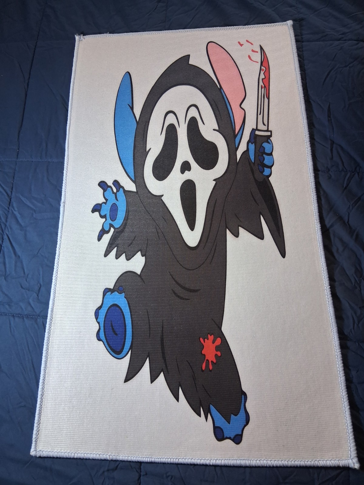 Lilo X Stitch X Ghostface Scream Custom Collector’s Rug-22”x31.5”