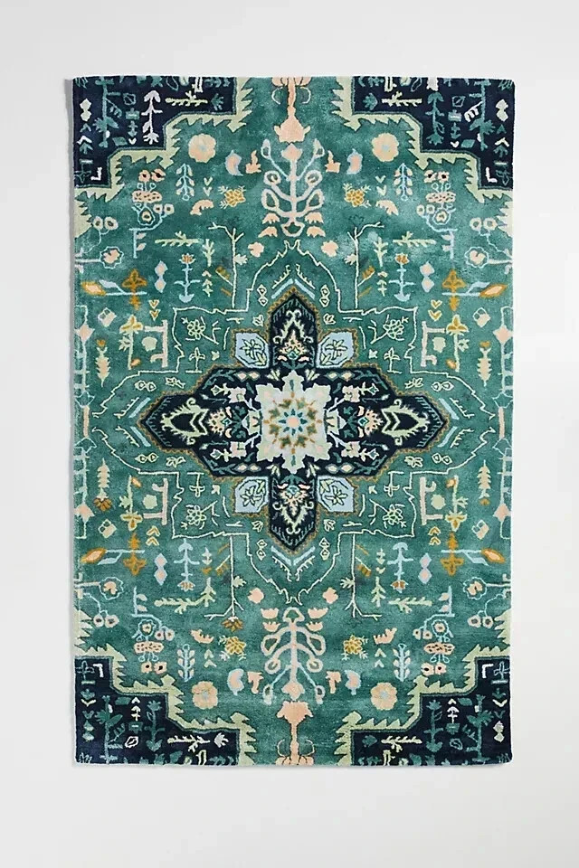 Hand Tufted Style Area Rug Maribelle Handmade For Bedroom Living Room Carpet