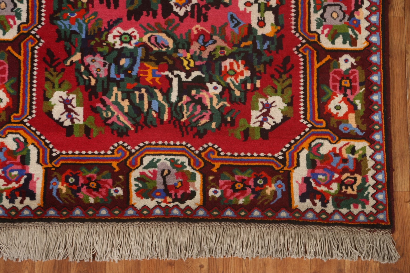 Victorian Style Traditional Floral Rug 4×5 Handmade Wool Carpet