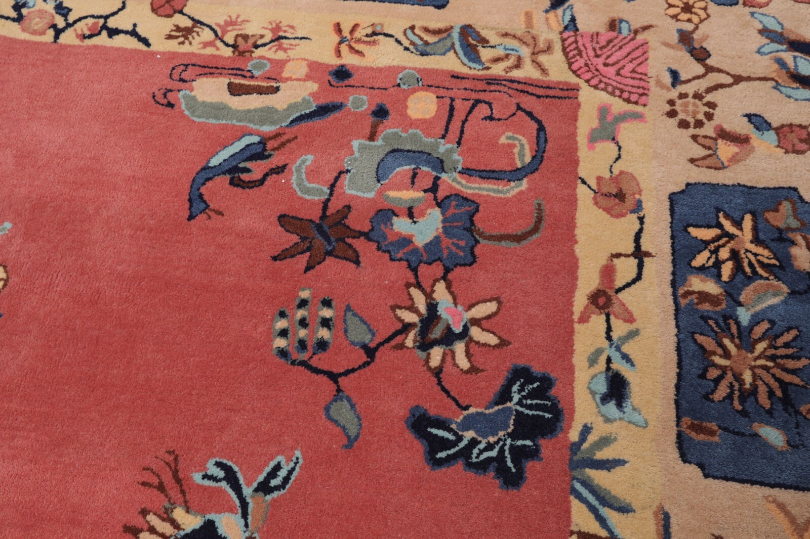 LoomBloom Multi Sizes Pink Hand Tufted Chinese Art Deco New Zealand Wool Rug