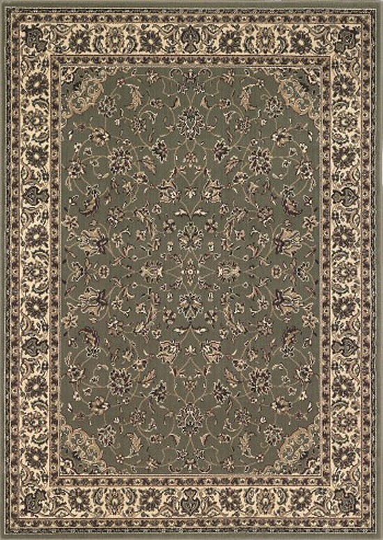 6×8 Radici Green Persien Floral Border 953 Area Rug – Approx 5′ 5” x 7′ 7”