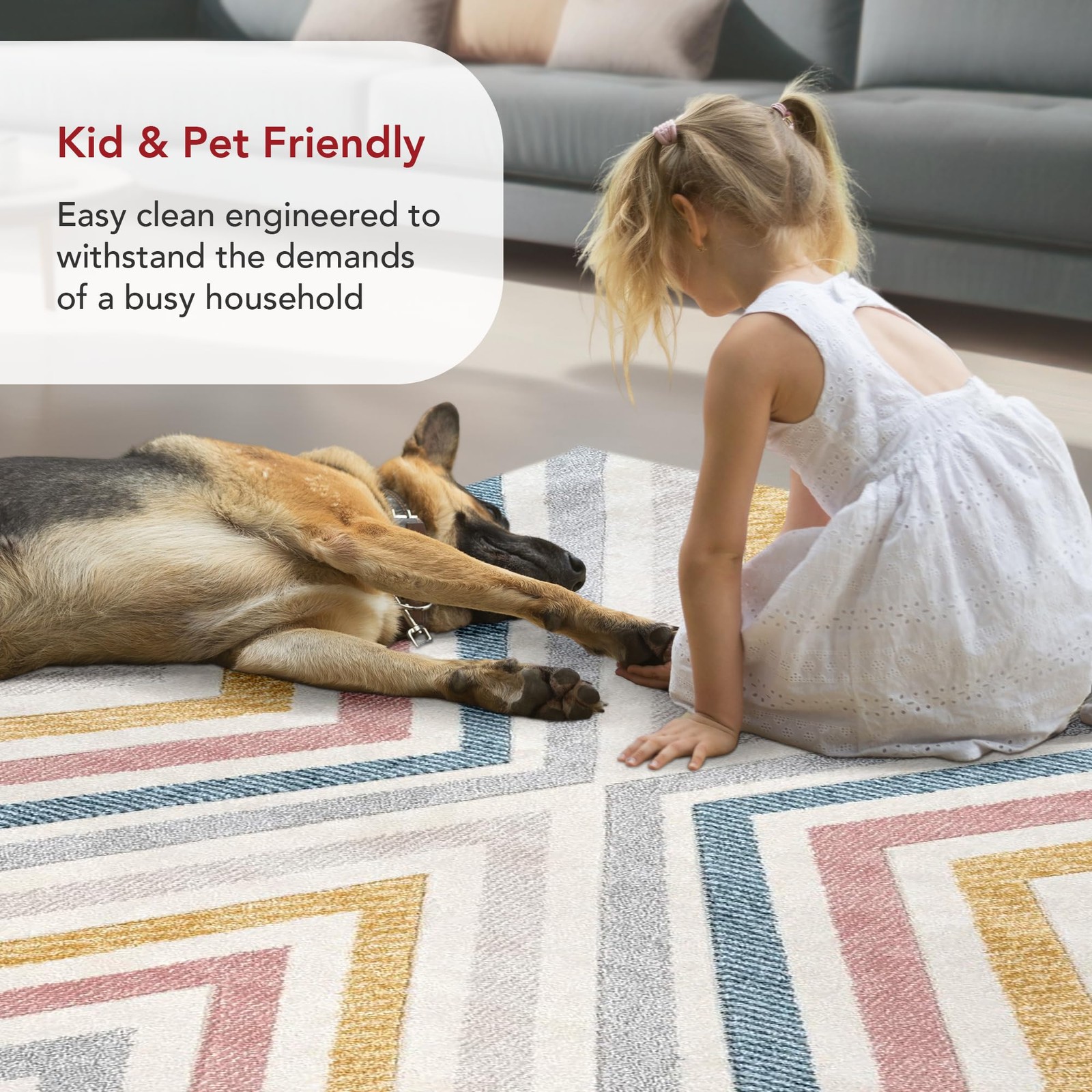 Neveah Beige/Ivory, 2’8″ x 8′, Contemporary, Chevron, Soft and Cozy, High Tra…