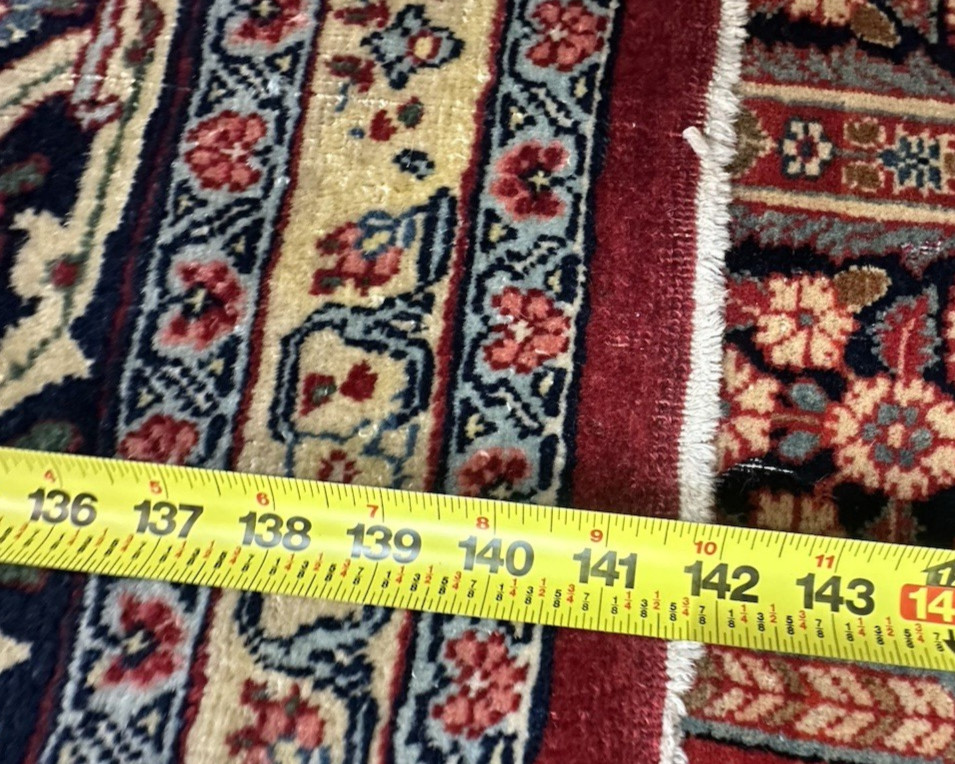 Auth: 1930’s Antique Kurdish North West Rug Mystical ART Beauty Red 9×12