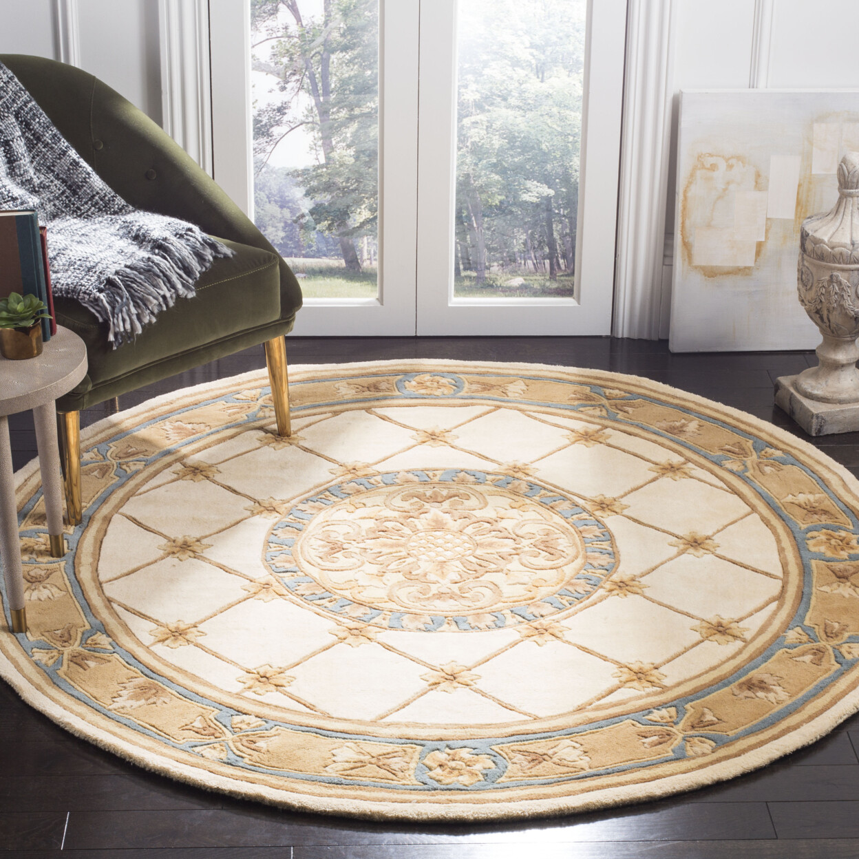 SAFAVIEH Naples NA523B Handmade Ivory / Caramel Rug