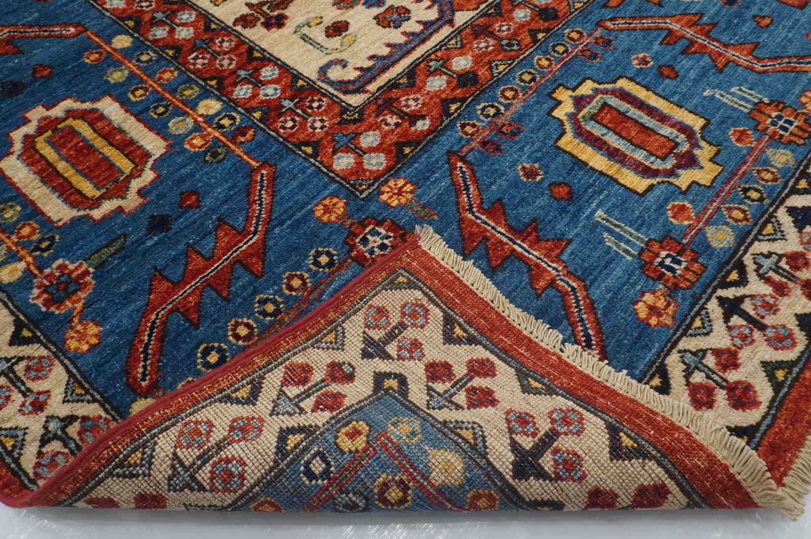 10×16 ft Red Heriz Afghan Hand Knotted Traditional Oriental Rug
