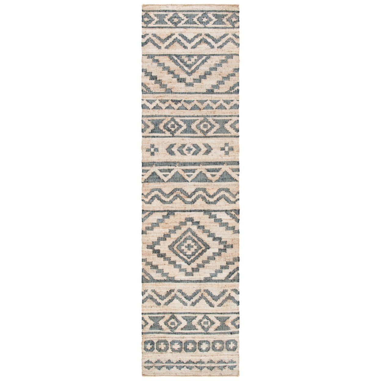 SAFAVIEH Kilim KLM751A Handmade Natural / Charcoal Rug