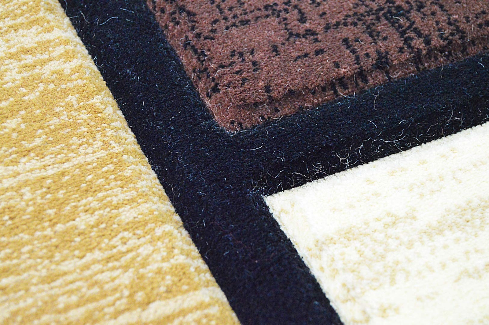 Premium Carved Modern Contemporary Abstract Rug 3995 Brown Beige 2’7”x4′