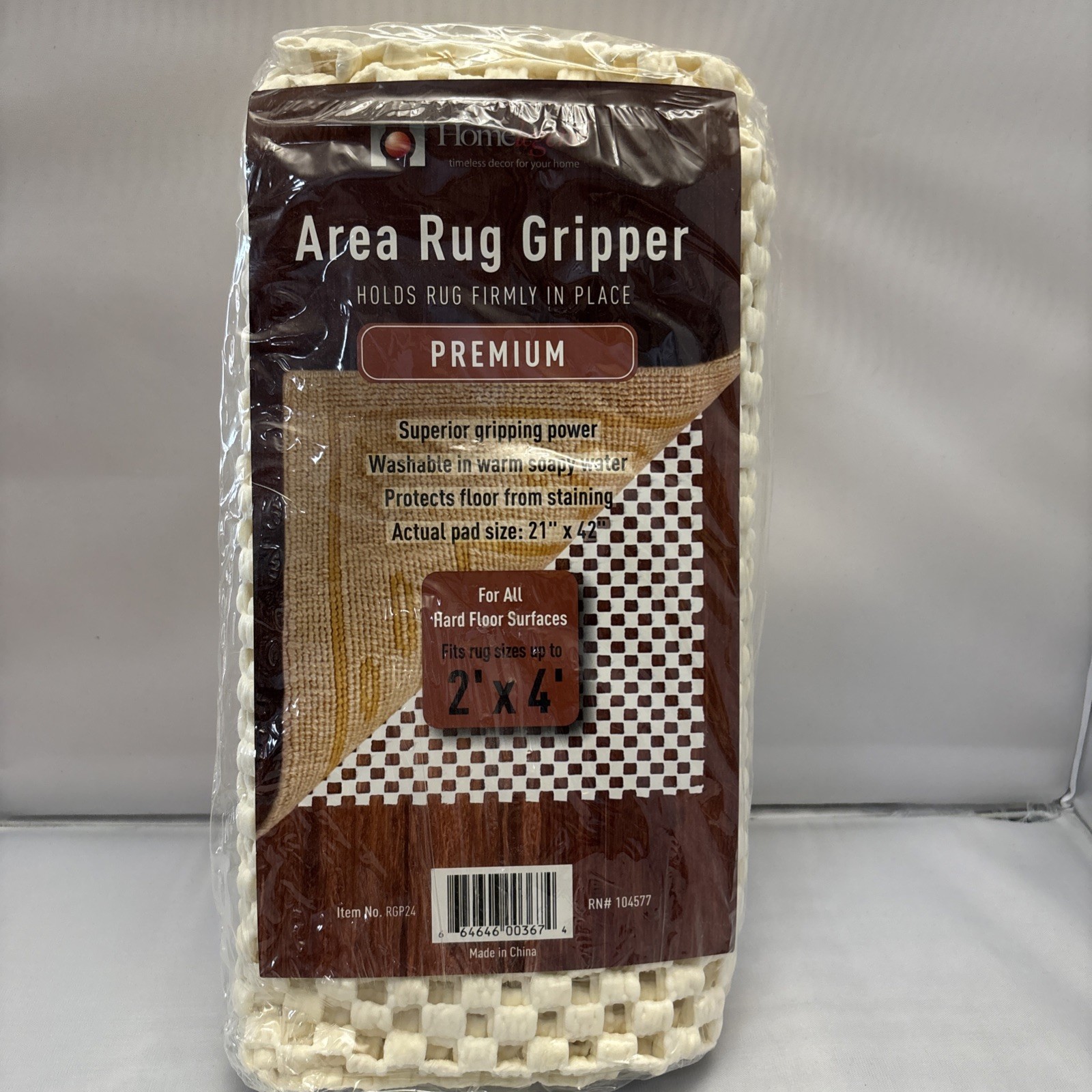 Home Legend Area Rug Pad 2×4 Ft Non Slip, Washable, Sealed