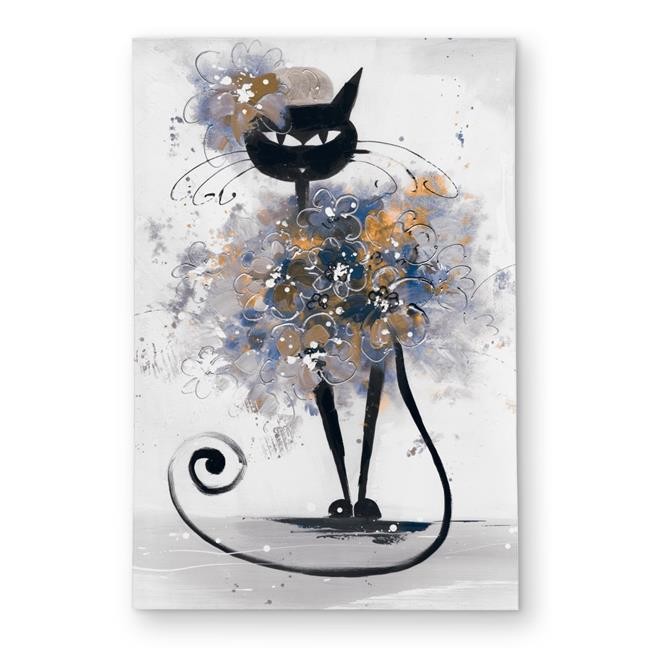 2×3 ft. Cartoon Black Cat Rug – Contemporary Pop Art Outdoor Decor – Rectangle