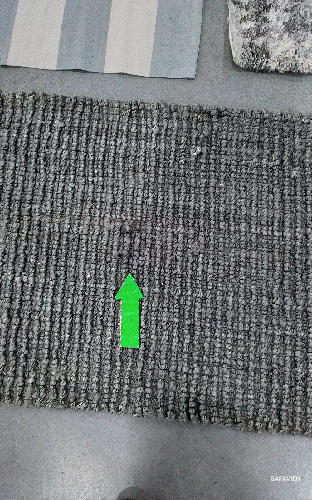 LIGHT GREY 2′-6″ x 14′-0″ Broken Thread Rug, Reduced Price 1172761926 NF447G-214