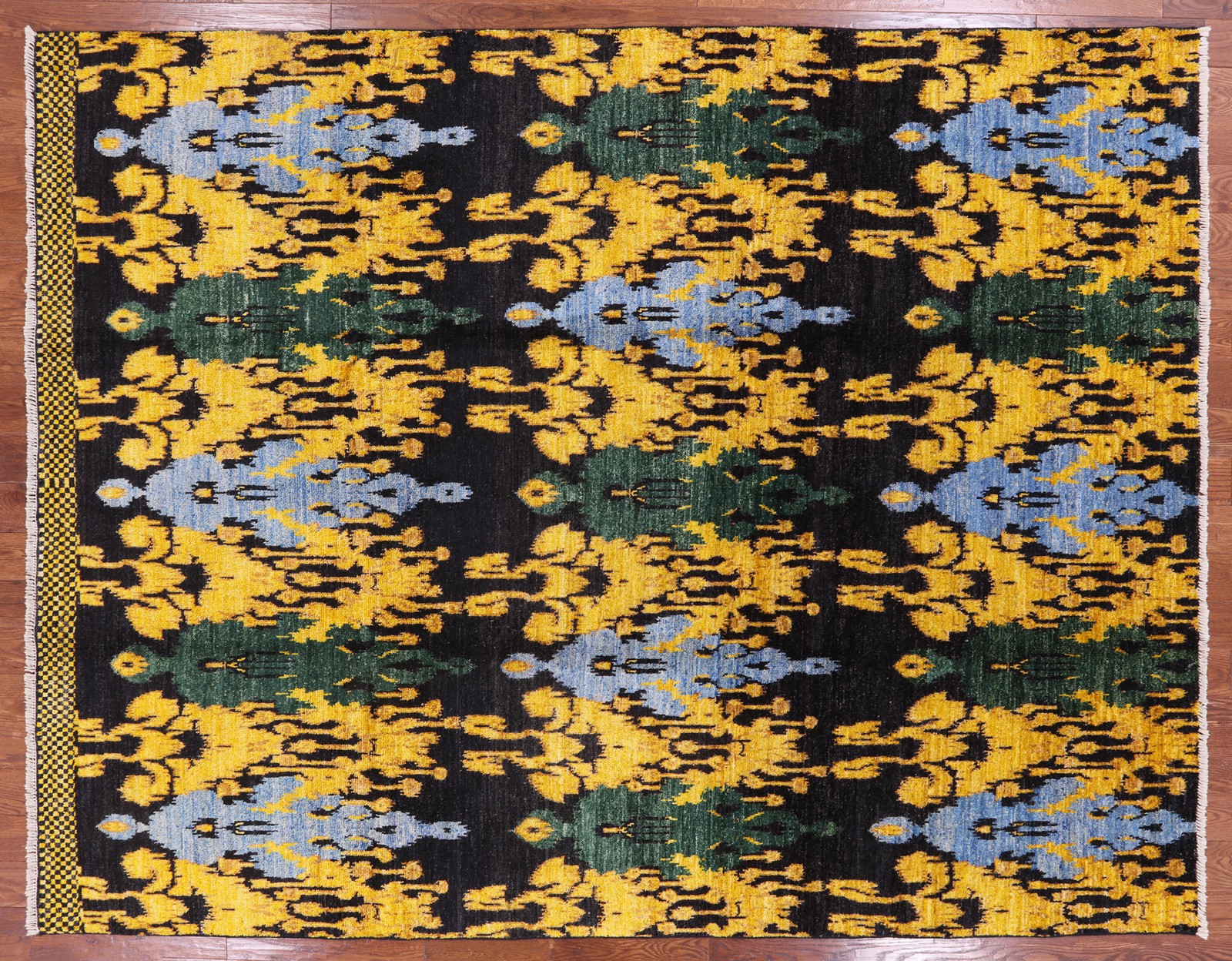 7′ 10″ X 10′ 0″ Ikat Hand Knotted Area Rug – P6256