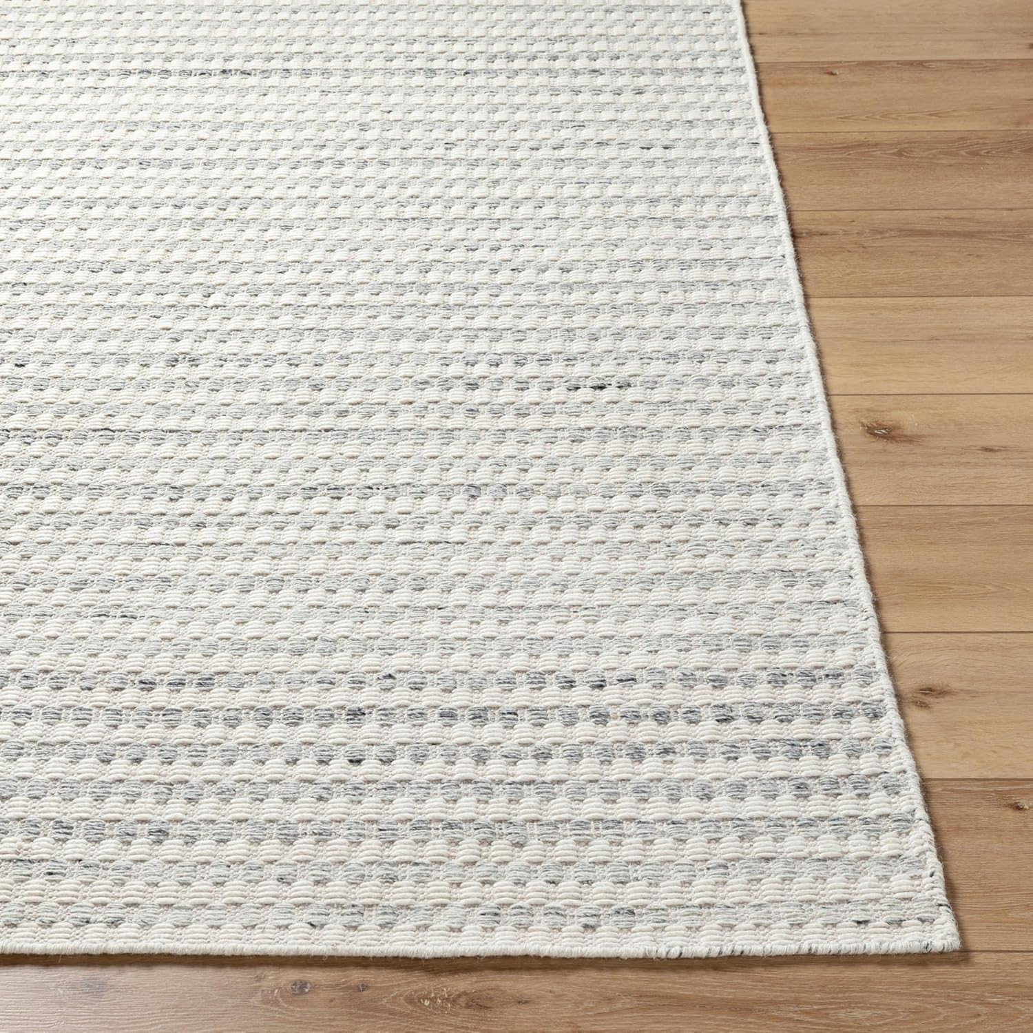 Mardin Contemporary Cottage Area Rug 3’6″ x 5’6″ White/Blue