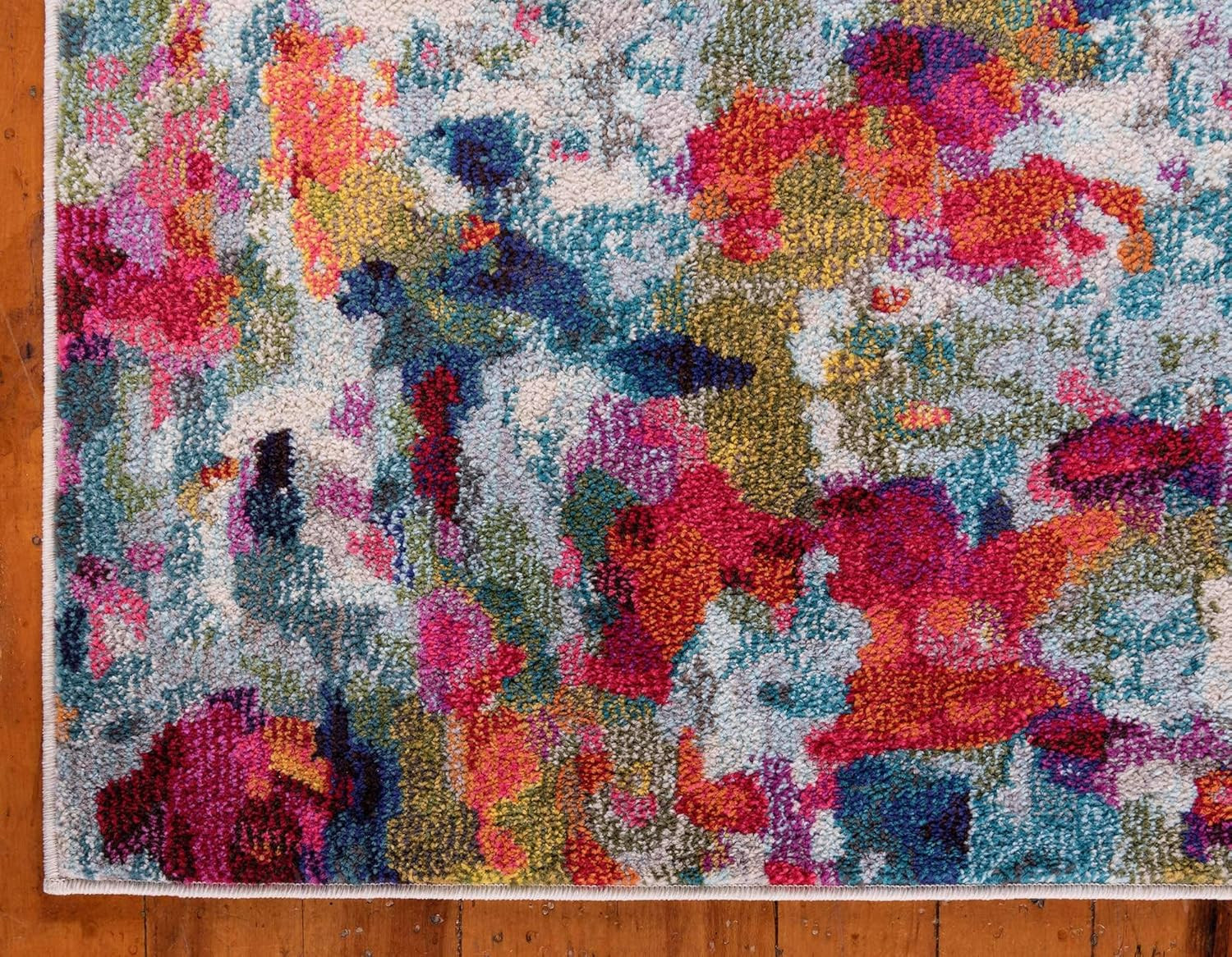 Joyous Chromatic Collection Area Rug – Multi/Blue 7’1″ x 10′ Rectangle