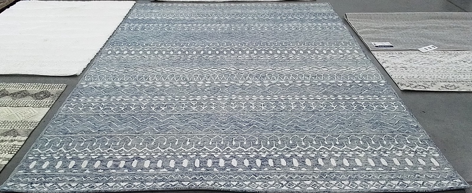 BLUE / IVORY 9′-0″ x 12′-0″ Back Stain Rug, Reduced Price 1172778010 MLP502M-9