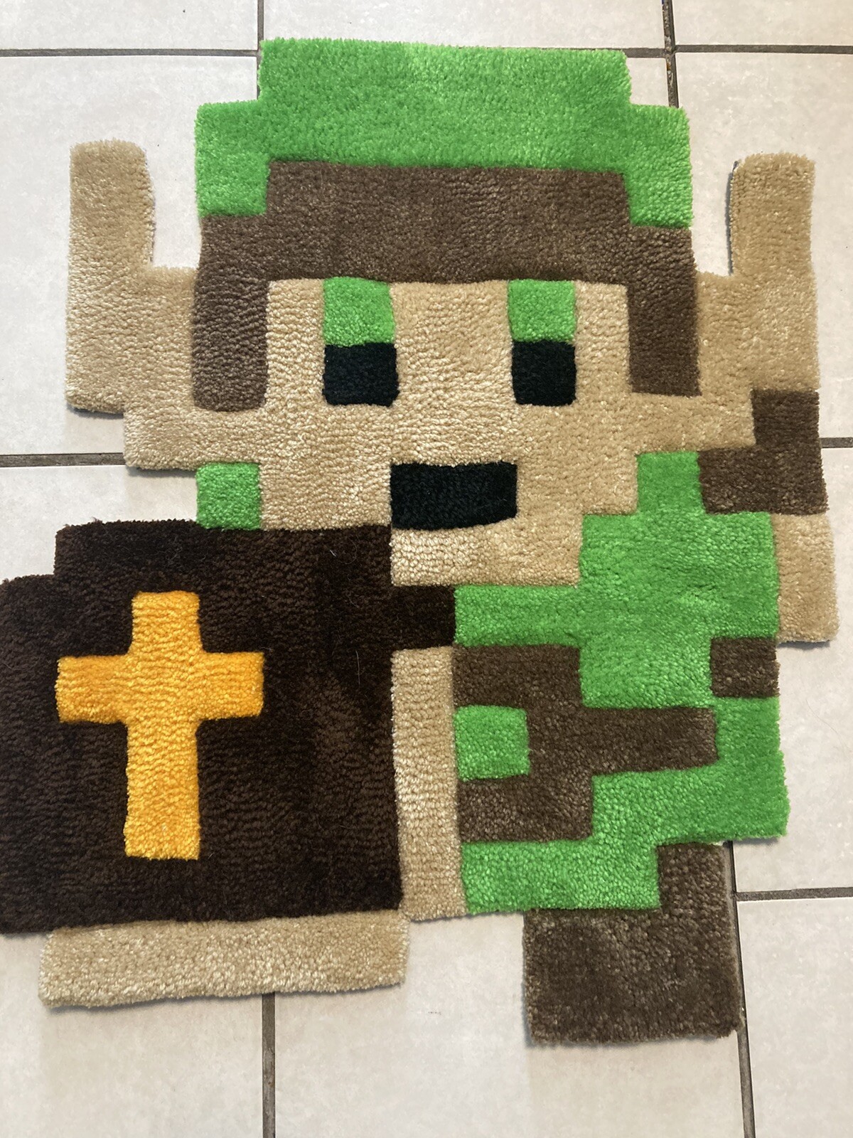 Hand Made Tufted Zelda Link Rug 2 By 3 Feet