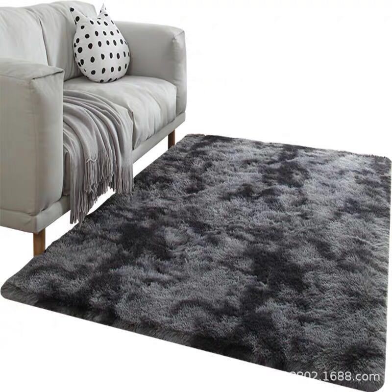 Gradient Plush Carpet Living Room TeaTable Bedside Washable Fluff Bedroom Europe