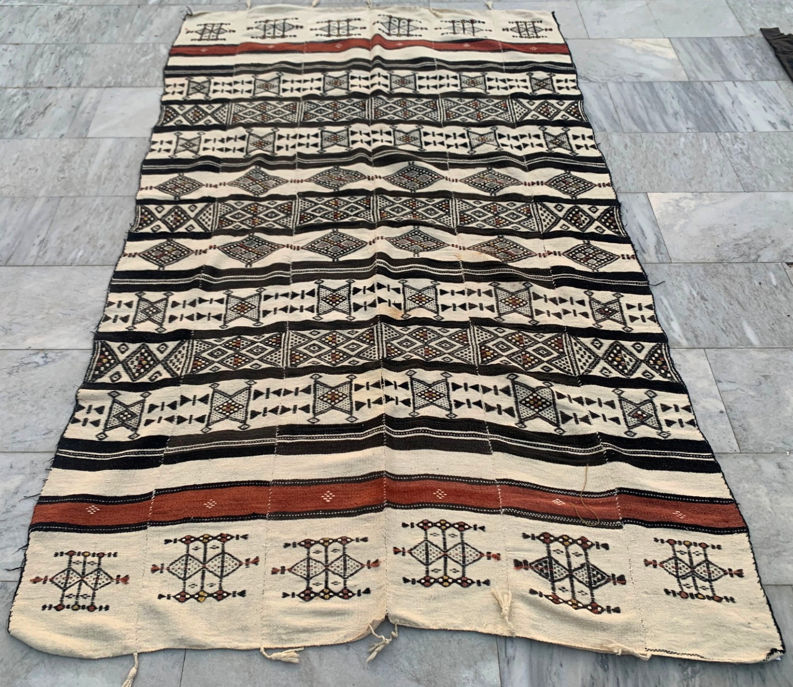 Fulani Blanket,African Blanket,Antique Hand Made Fulani,Wedding Blanket 5×8 ft