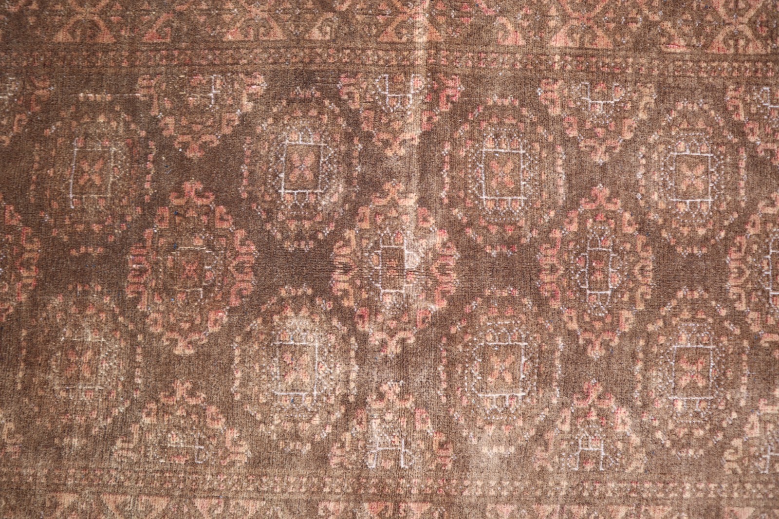 2’8×6’3 ft Afghan Handmade Oriental Rug, Terracotta Turkmen Tribal Runner Rug