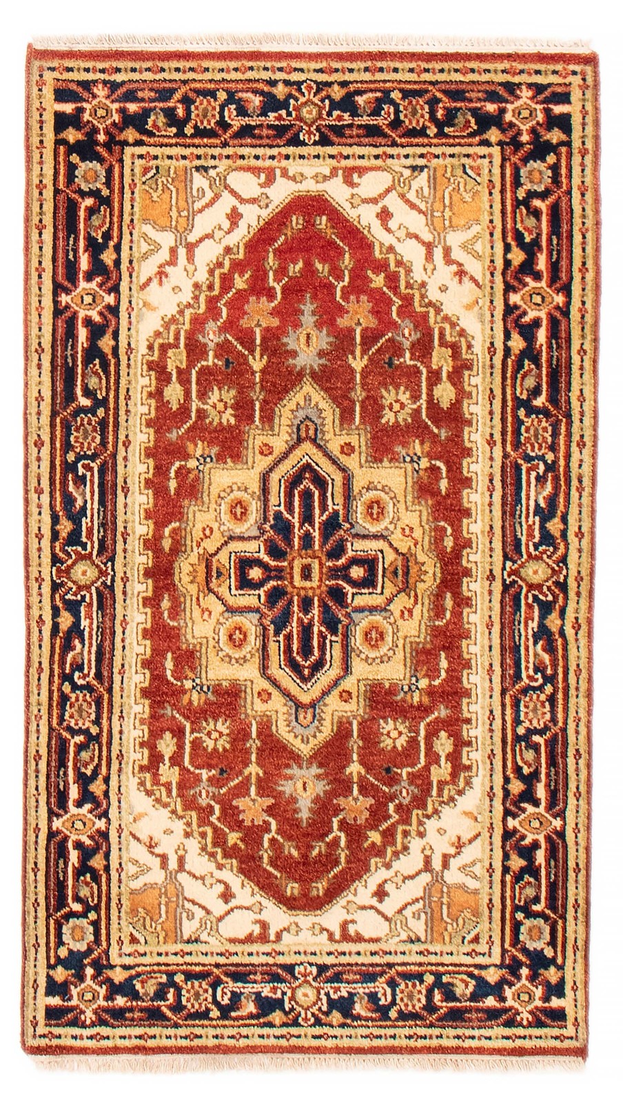 Traditional Vintage Hand-Knotted Area Rug 3’0″ x 5’1″ Oriental Wool Carpet