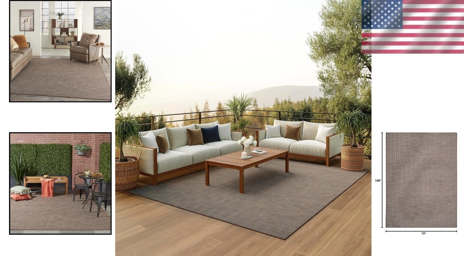 Positano Natural Area Rug – Casual Style, Easy to Coordinate