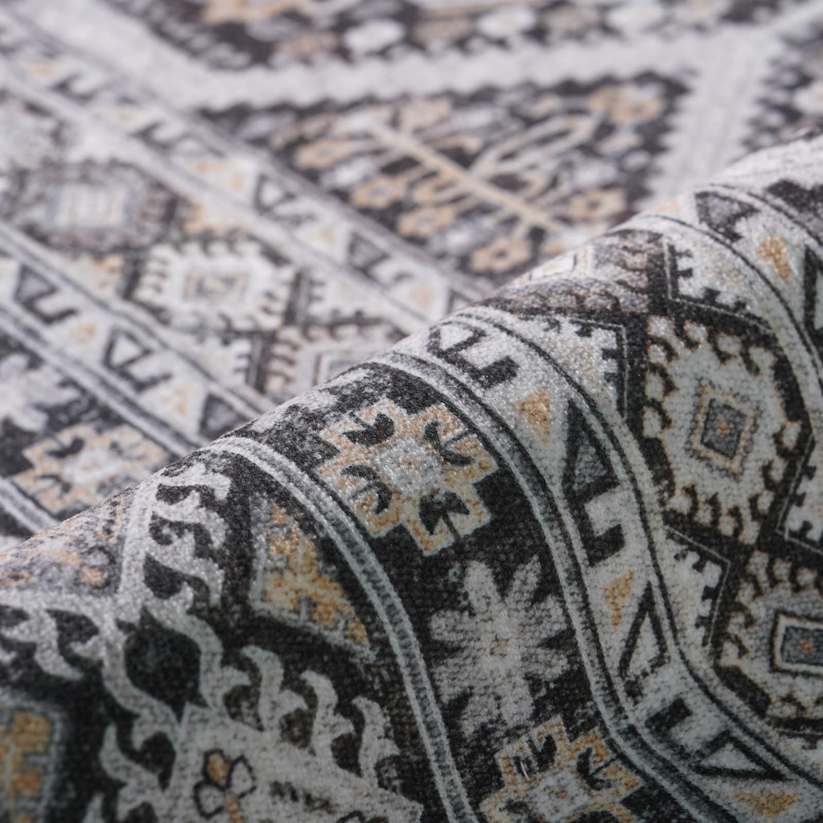 Large Rugs for Living Room: 10×14 Area Rugs Farmhouse Indoor Machine Washable…