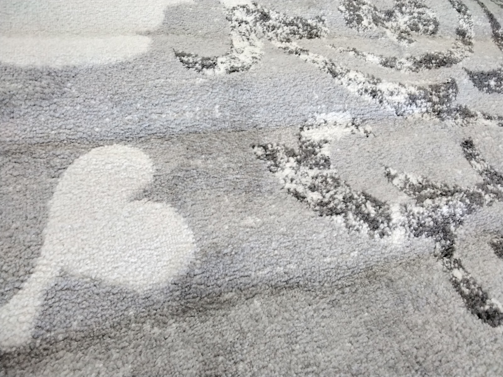 SILVER / IVORY 9′ X 12′ Pulled Thread Rug, Reduced Price 1172758174 ADR114B-9
