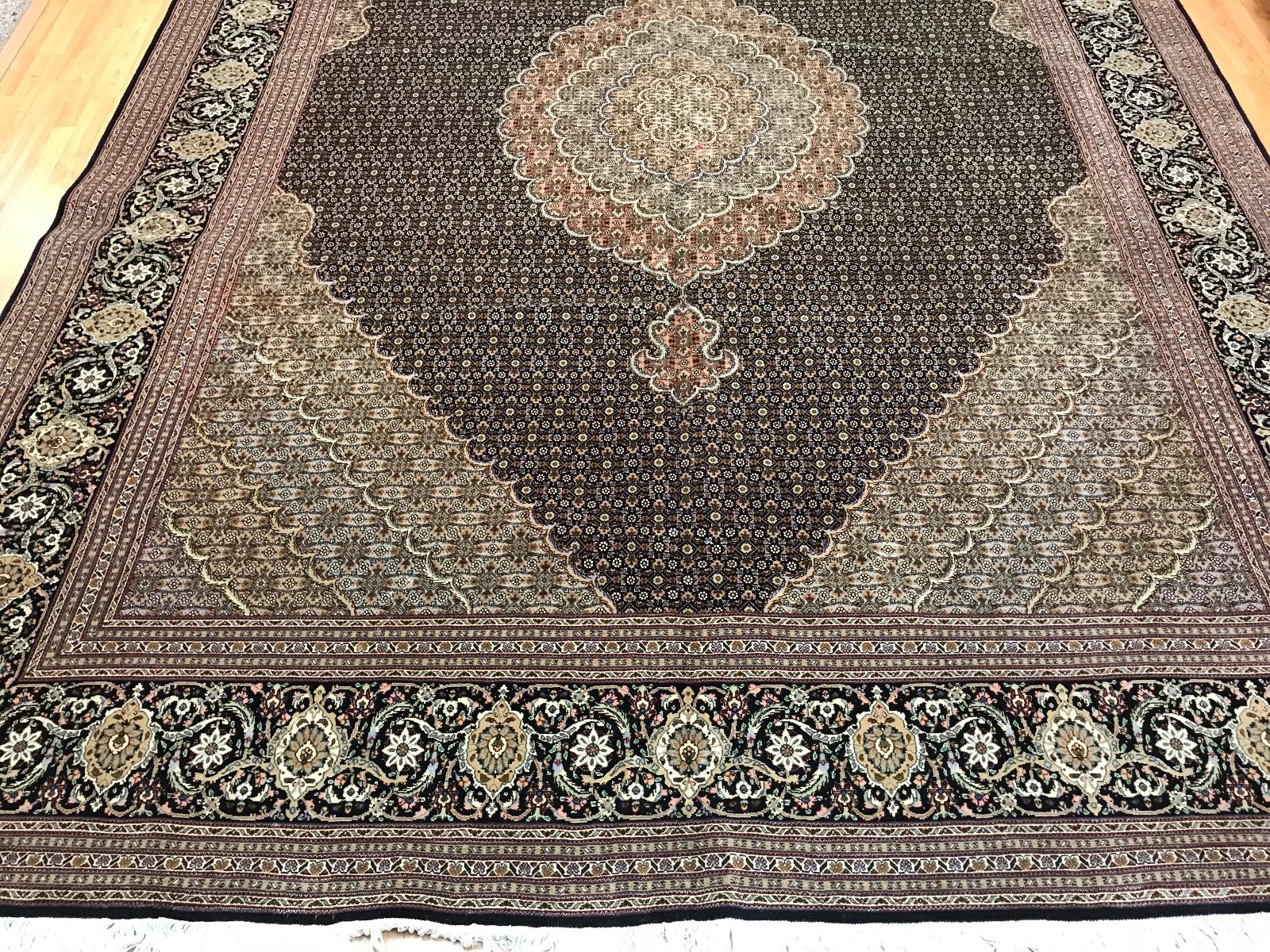 8’4″ x 11’7″ Turkish Oriental Rug – 60 Raj – Hand Made – Wool & Silk Pile