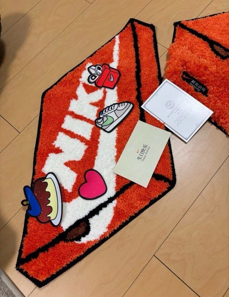 Nike Box Shape Rug Mat Rug/wall Art Official Nike Asia limited DS